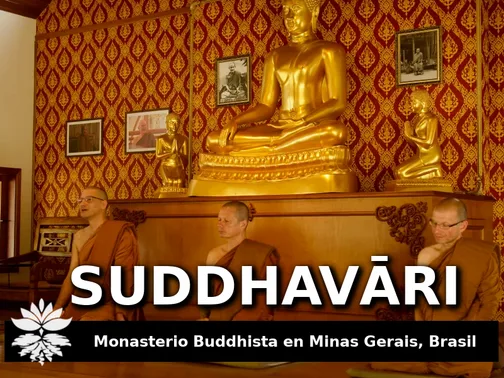Tarjeta del monasterio Suddhavāri, en Minas Gerais, Brasil